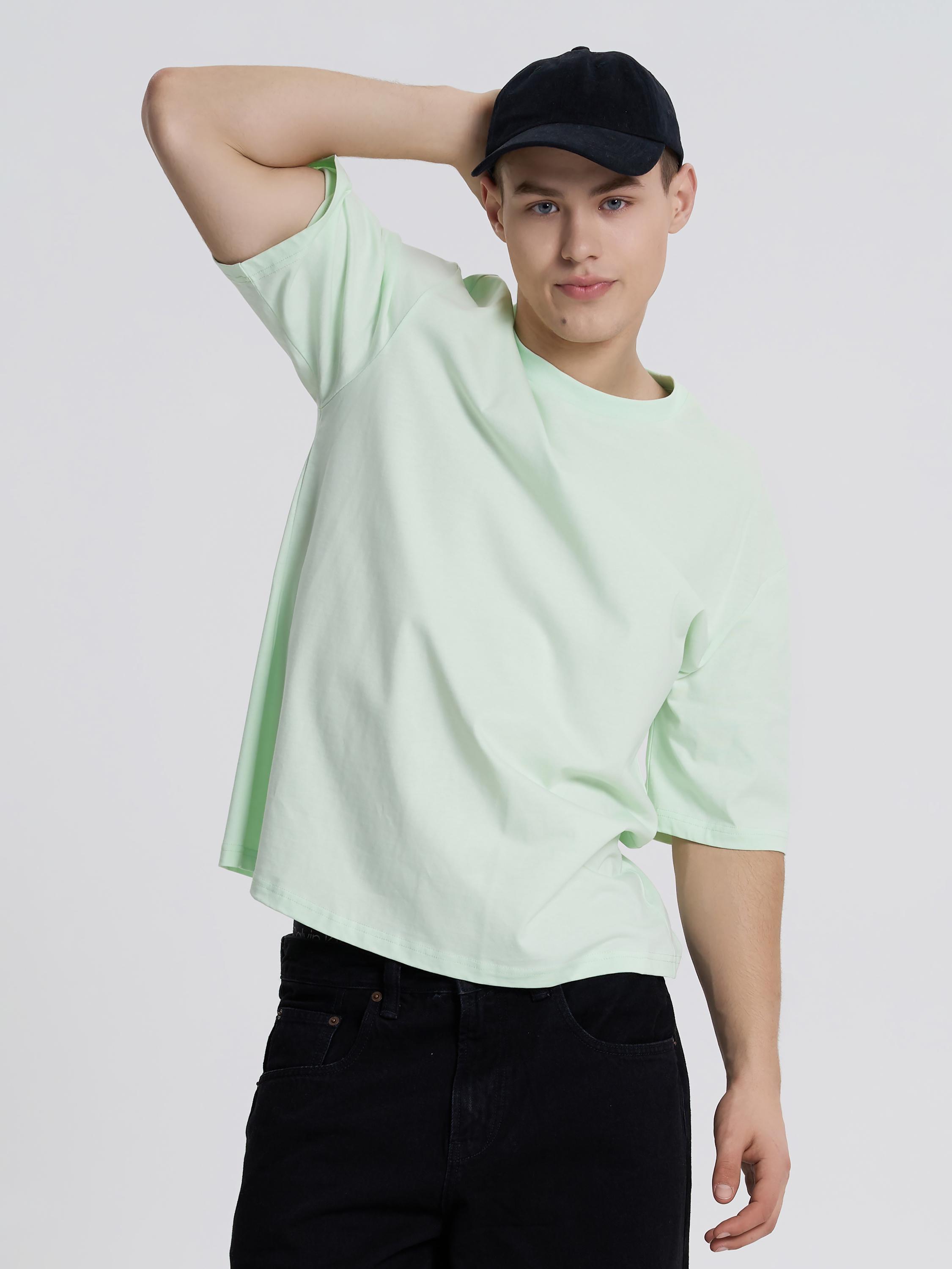 Футболка мужская ROZA 230926 L Светло-зеленый (4824005722356) - фото 7 Футболка мужская ROZA 230926 L Светло-зеленый (4824005722356) - фото 7