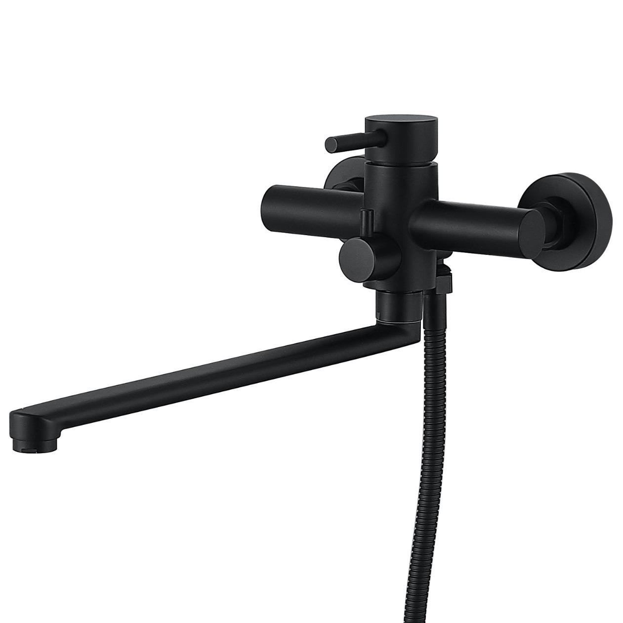 Змішувач для ванної Lidz Aria 05D-BES LD048AR43368 одноважільний Чорний (158616)