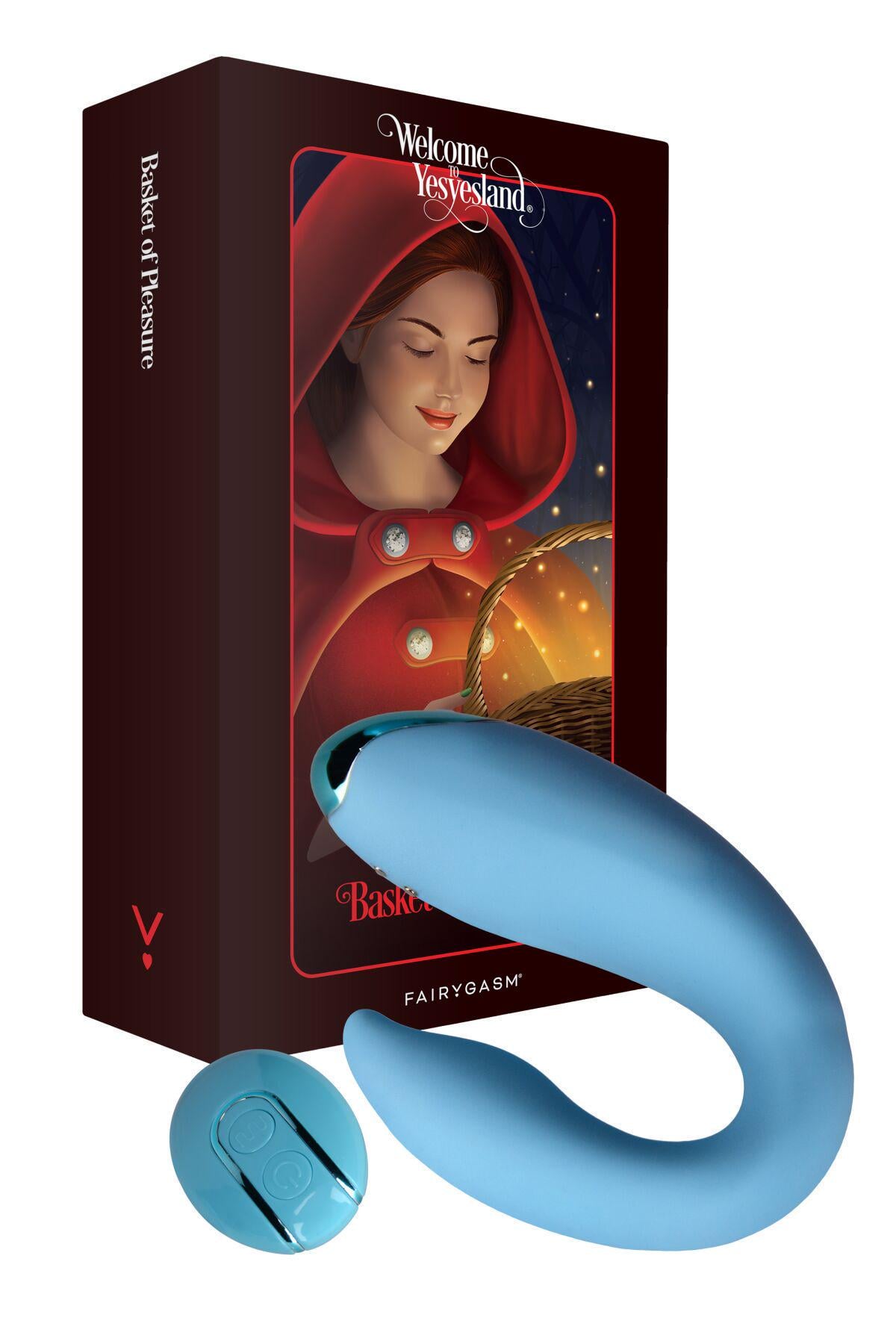 Вибратор для пар FairyGasm PleasureBerry зарядный кейс/пульт ДУ Blue (SX0640)