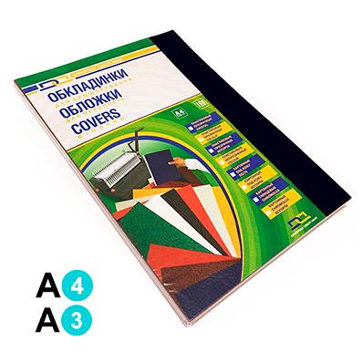 Обкладинка картонна під шкіру D&A А4 250/м2 100 шт. Чорний (1220101021300) - фото 2 Обкладинка картонна під шкіру D&A А4 250/м2 100 шт. Чорний (1220101021300) - фото 2