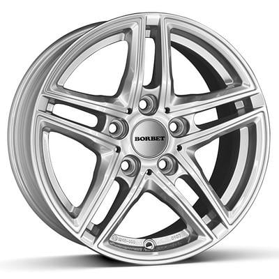 Диски на авто Borbet XR R17 W7.5 PCD5x112 ET29 DIA66.6 Brilliant Silver