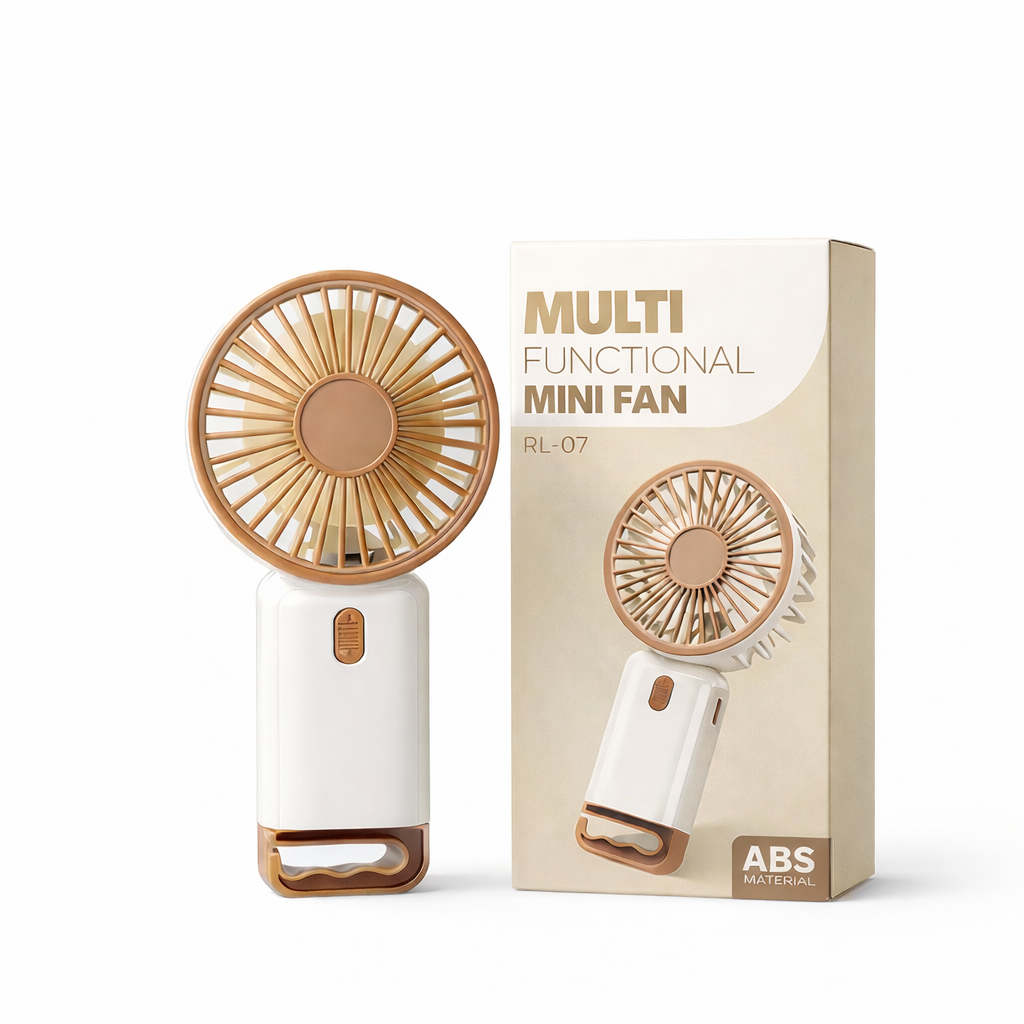 Мини-вентилятор аккумуляторный Multi Fan RL-07 USB Пудровый (33670051) Мини-вентилятор аккумуляторный Multi Fan RL-07 USB Пудровый (33670051)