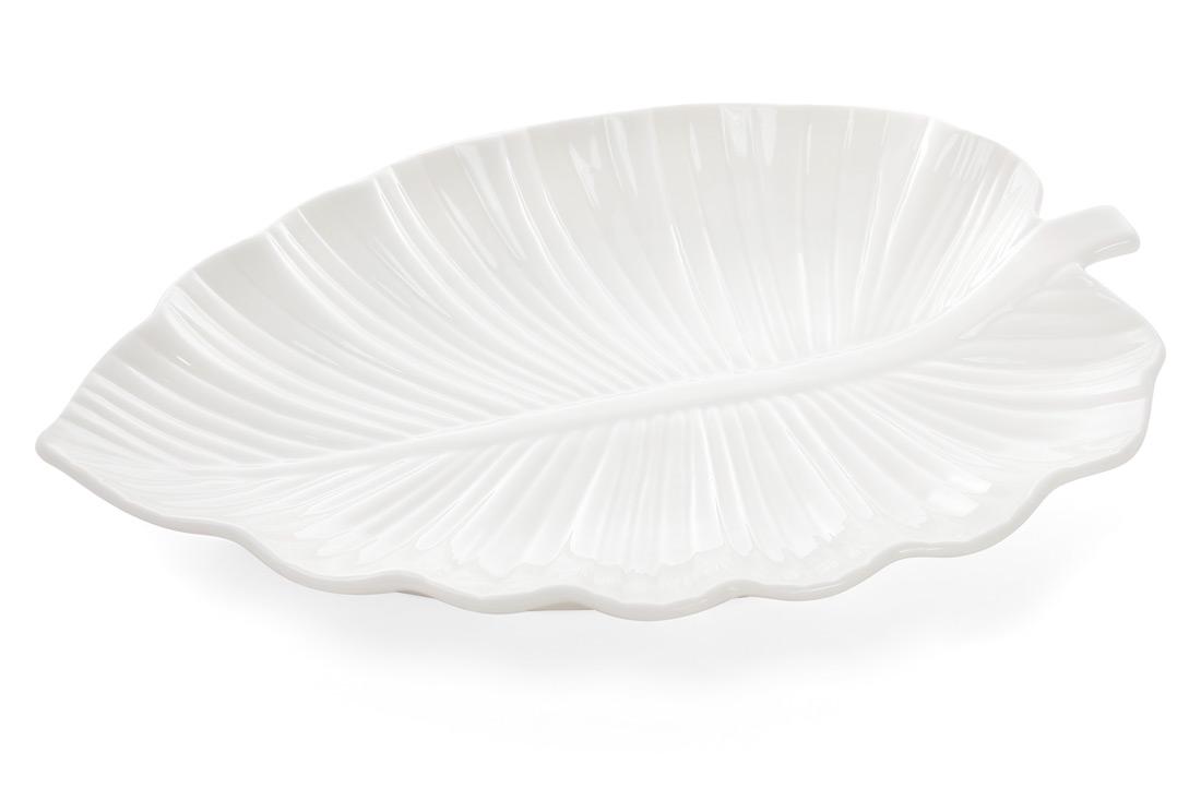 Блюдо фарфоровое сервировочное BonaDi Лист 2 шт. (988-111)