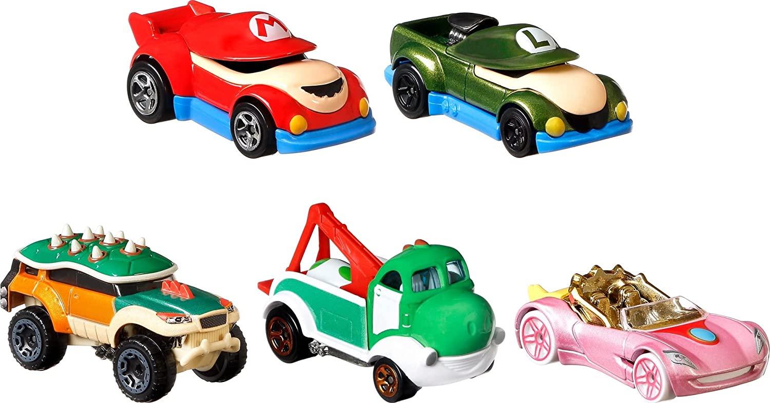 Набор машинок Hot Wheels Super Mario Character Car 5-Pack