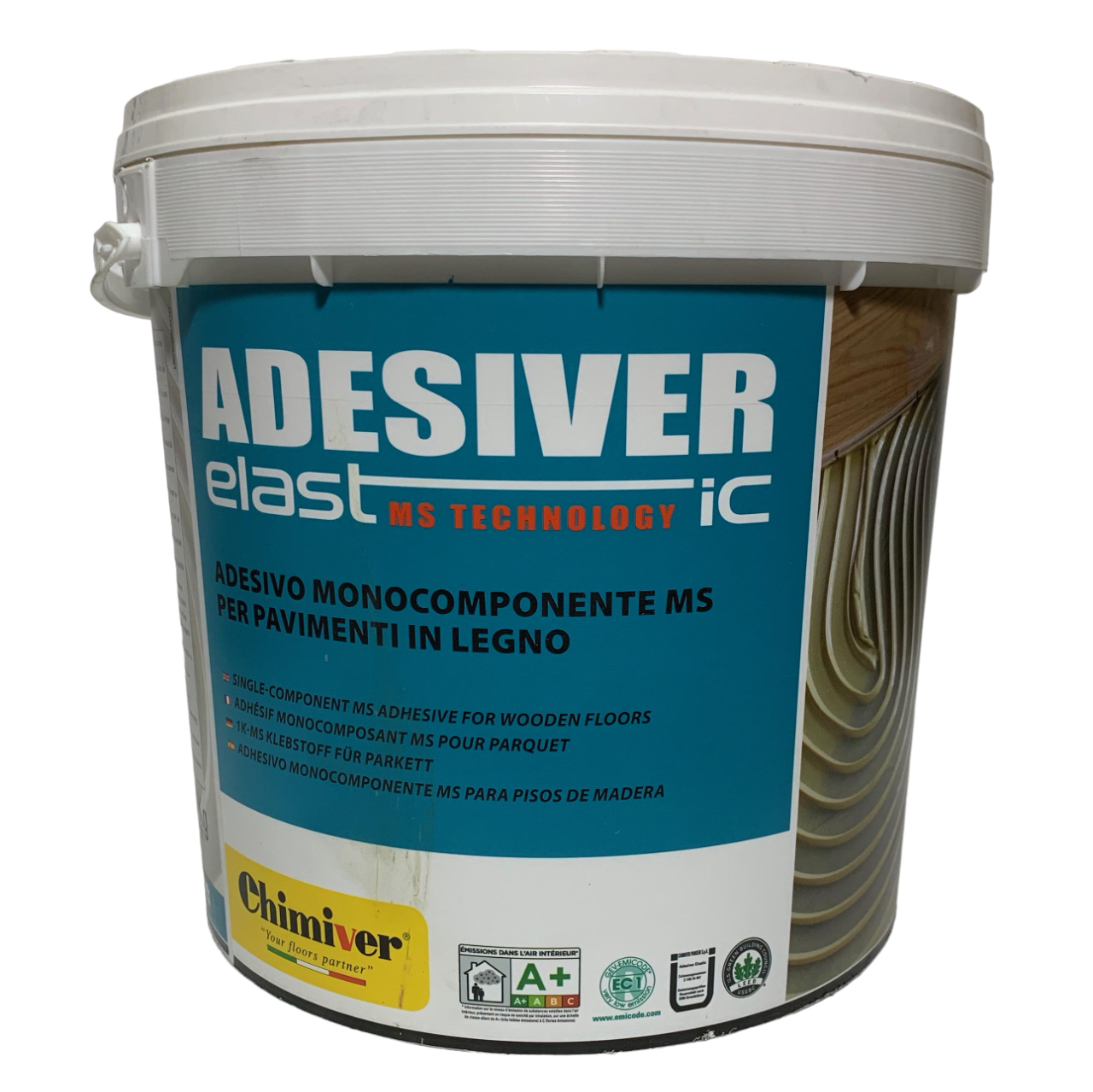 Клей для паркету Chimiver Adesilver Elastic силановий однокомпонентний 15 кг (00471162)