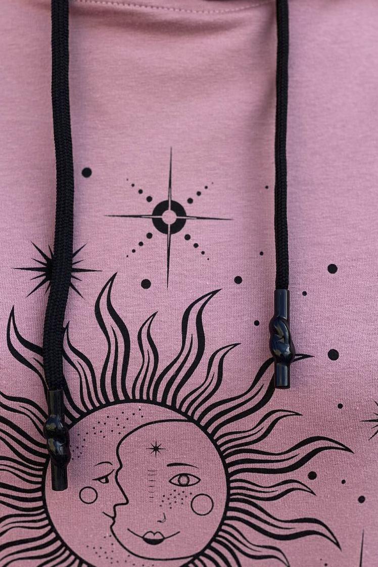 Худи женское розовый L (188882) - фото 4