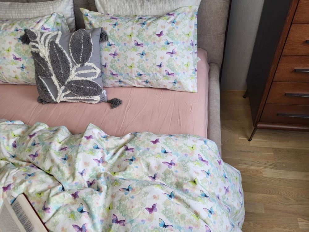 Комплект постельного белья Волшебница фланель семейный/наволочки 50х70/70x70 см Пудровый (8803)