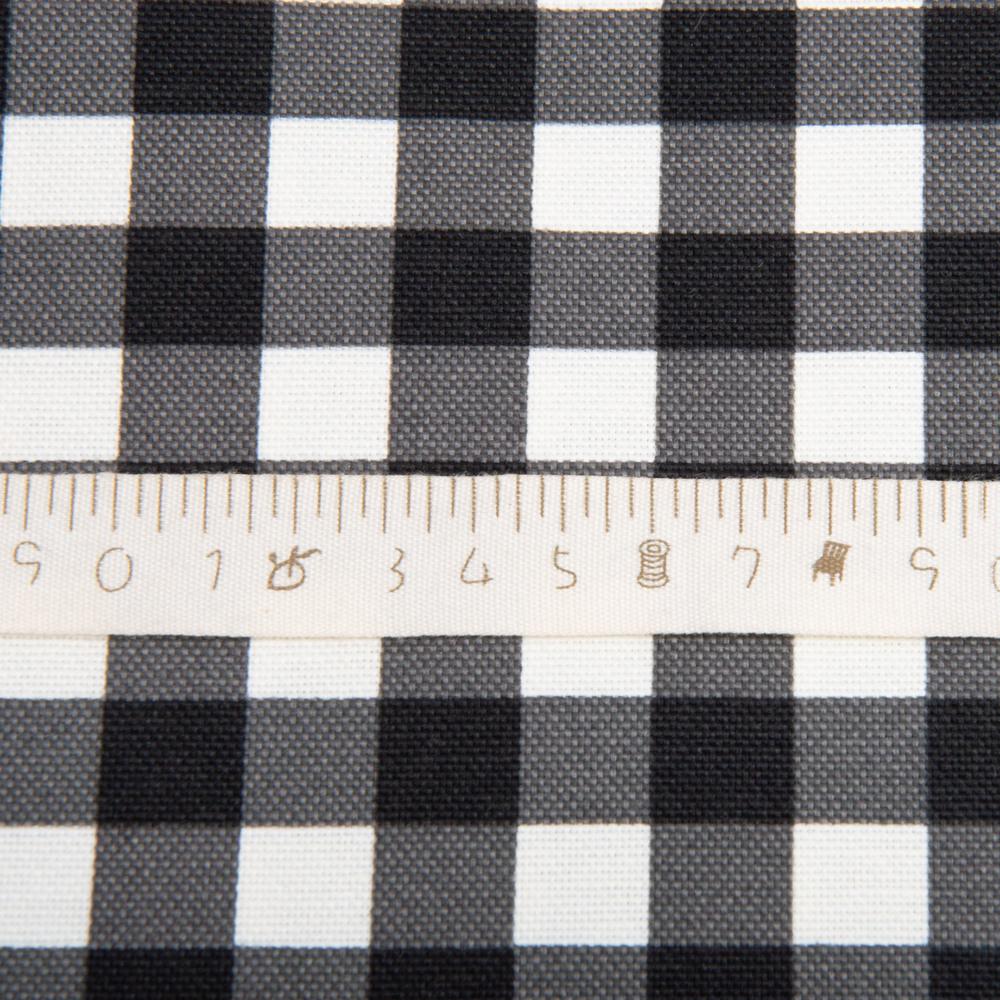 Тканина декоративна Клітинка V-31 215 гр/м2 з водовідштовхувальним просоченням 180 см Чорний (26370) - фото 5