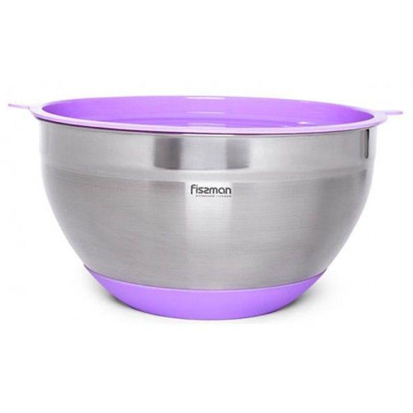 Миска Fissman 24x13,5 см 4,5 л нержавеющая сталь (5116)
