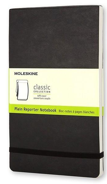 Блокнот Moleskine Reporter средний Черный (QP818)