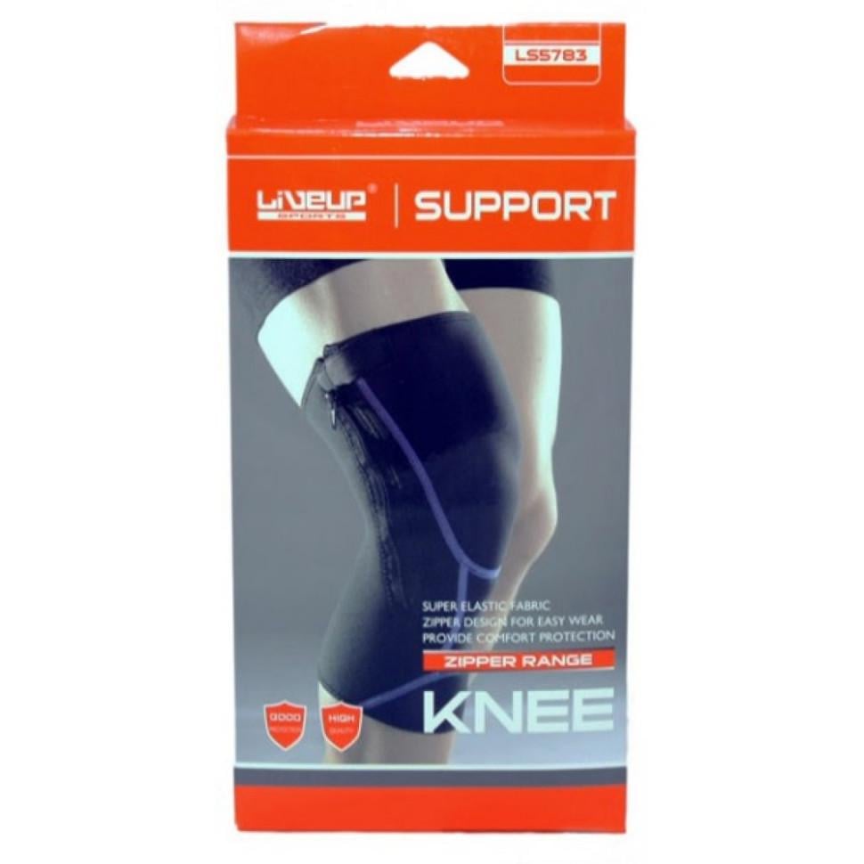 Фиксатор колена LiveUP Knee Support L/XL Черный (LS5783-LXL)