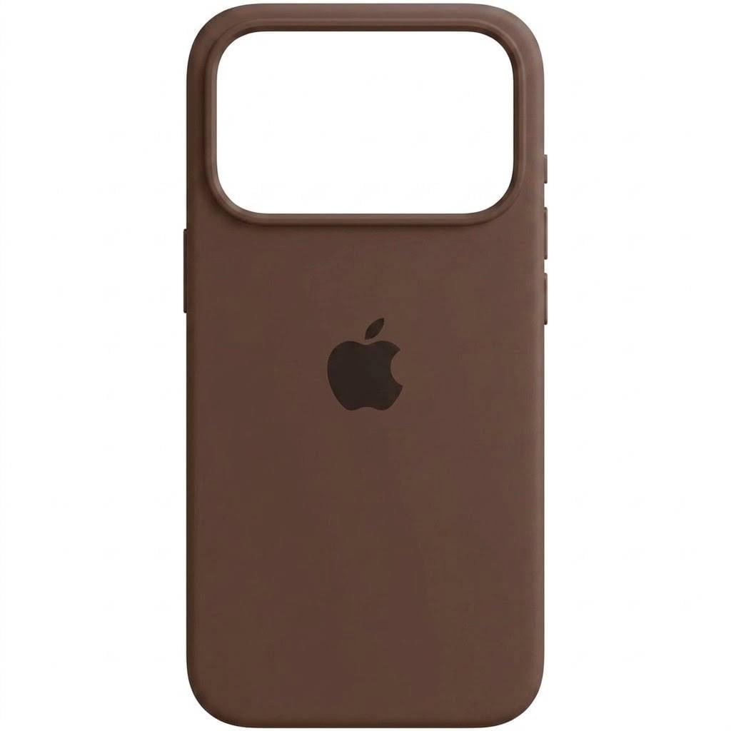 Чехол для iPhone 17 Pro силиконовый Soft-touch Silicone Case Full Size (AA) Brown