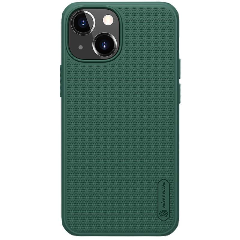 Противоударный Чехол Nillkin Matte Pro для Apple iPhone 15 Plus (6.7") Зеленый/Deep Green - фото 1