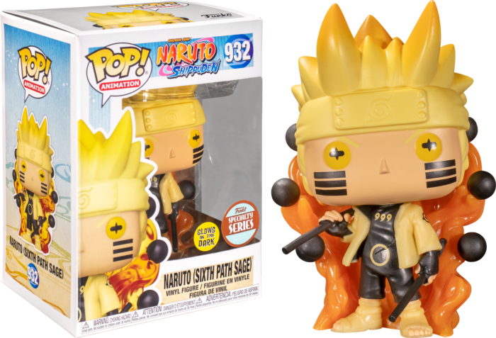 Дитяча ігрова фігурка Funko Pop Naruto Six Path Sage Glow in the dark Special Edition 10 см (NA N SE 932)