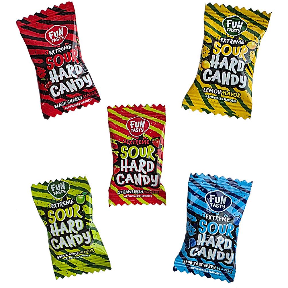 Конфета с кислым фруктовым вкусом EXTREME SOUR HARD CANDY 500 г (31769206)
