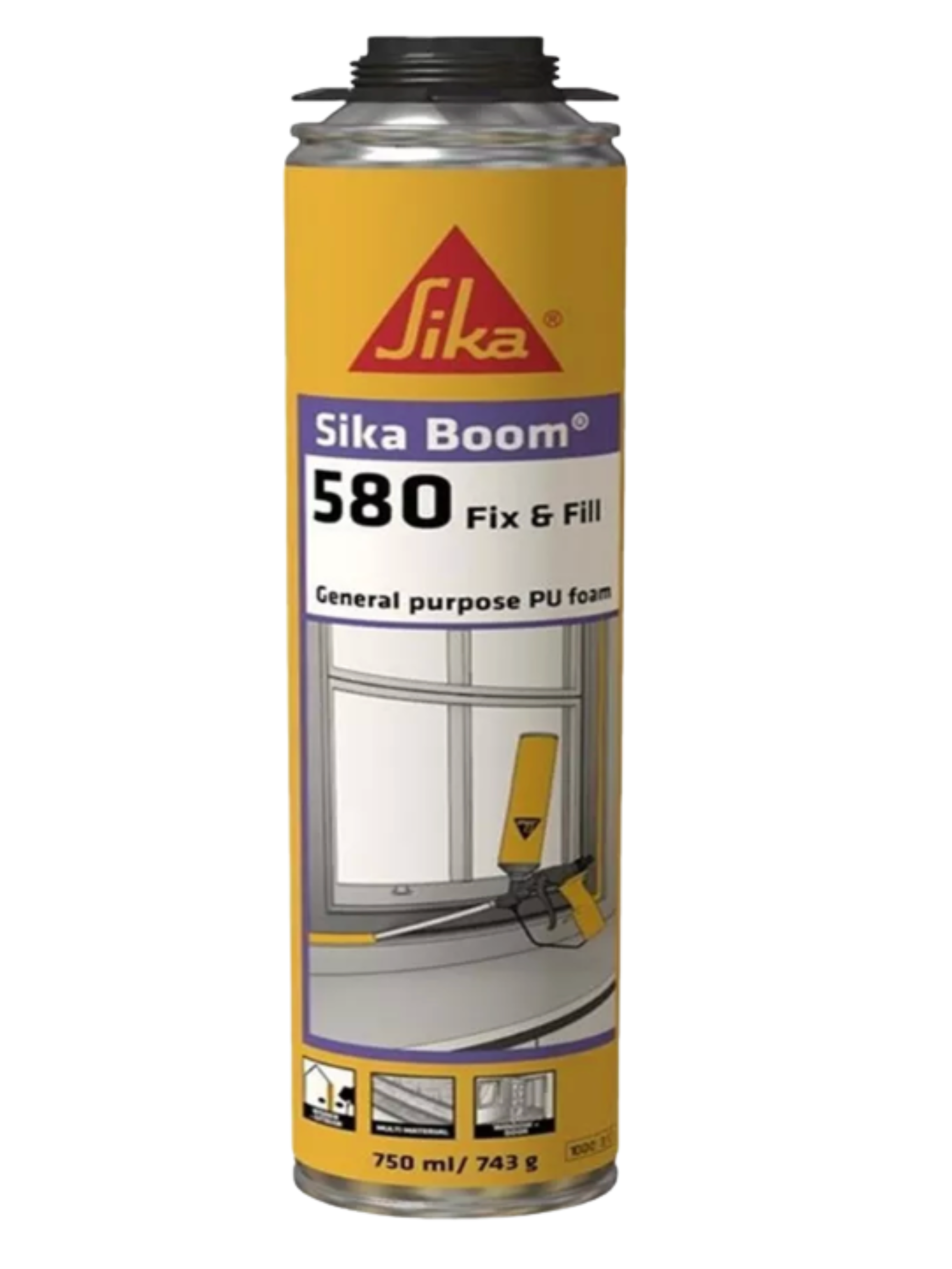 Пена монтажная полиуретановая Sika Boom-580 универсальная 750 мл (714543)