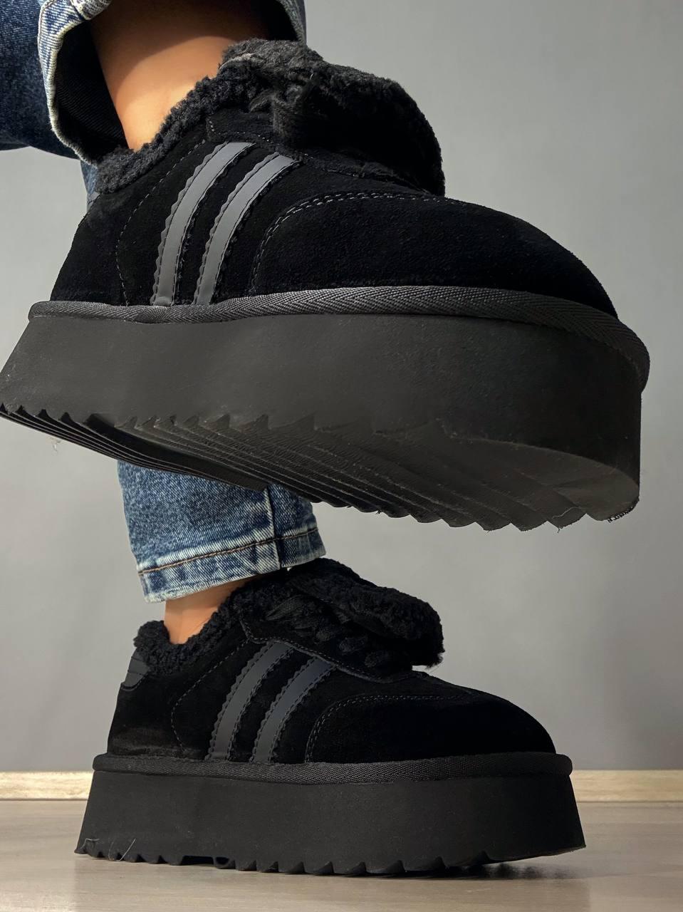 Черевики жіночі Hengji 009-1 уггі замшеві на хутрі р. 36 Чорний (5857) - фото 3 Черевики жіночі Hengji 009-1 уггі замшеві на хутрі р. 36 Чорний (5857) - фото 3