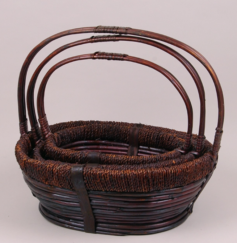 Комплект корзин из лозы 3 шт. (45988)