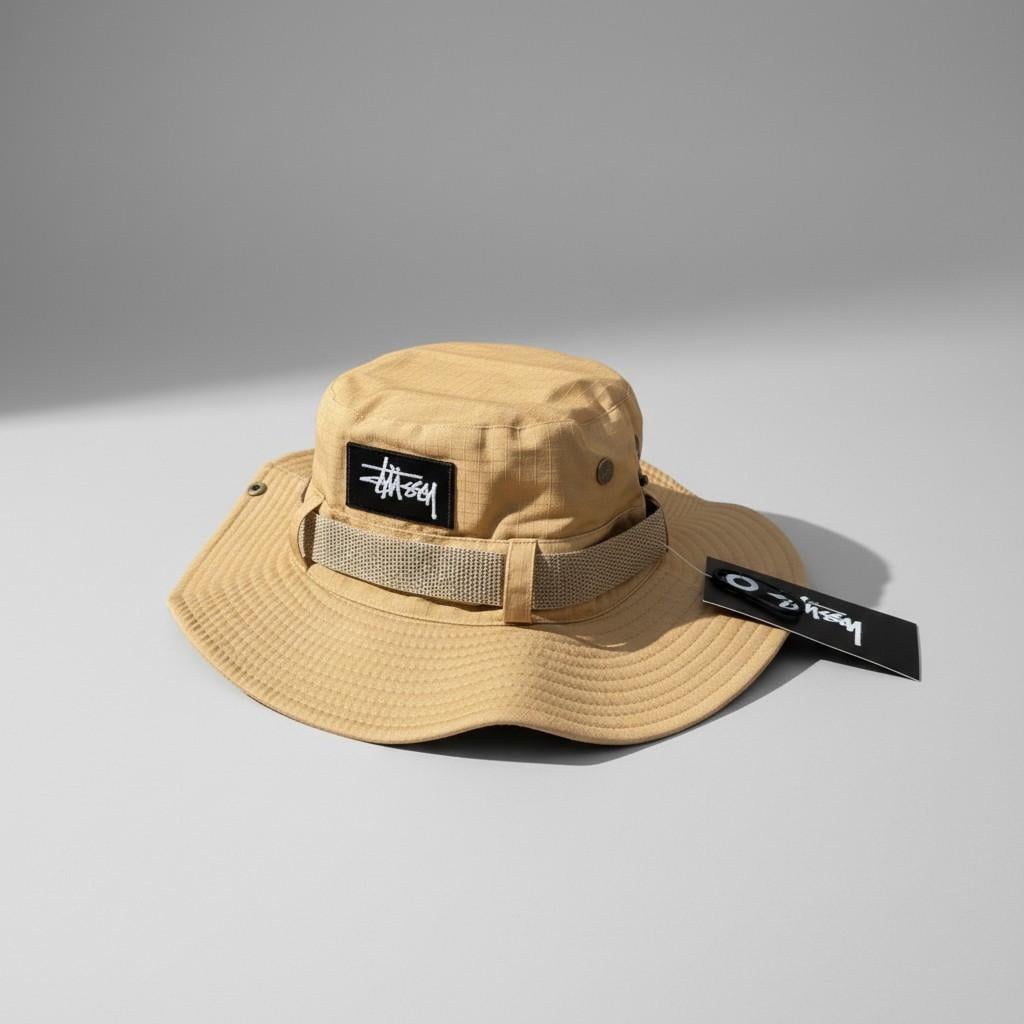 Панама унісекс Stussy з логотипом Бежевий (2976756566)