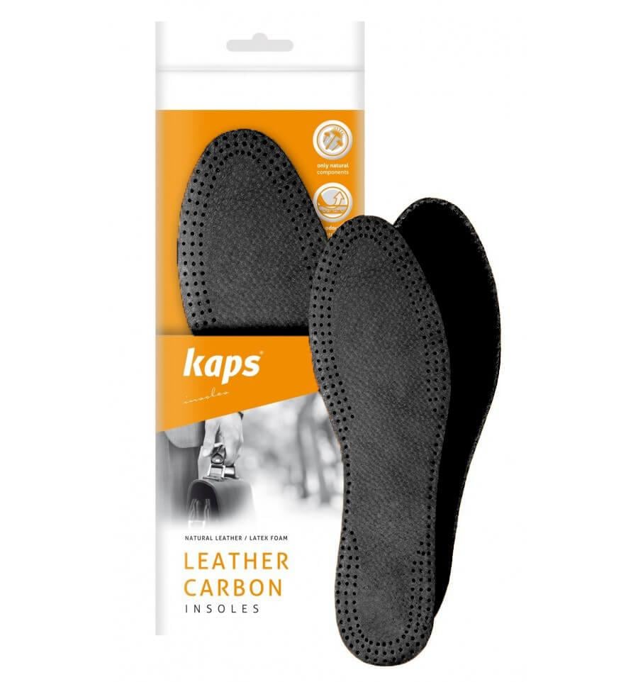 Шкіряні устілки для взуття Kaps Leather Carbon р. 40 Black