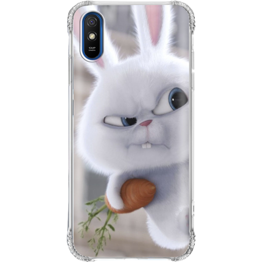 Чехол BoxFace Xiaomi Redmi 9A Rabbit Snowball Прозрачный противоударный силикон (40304-up1116-940304)
