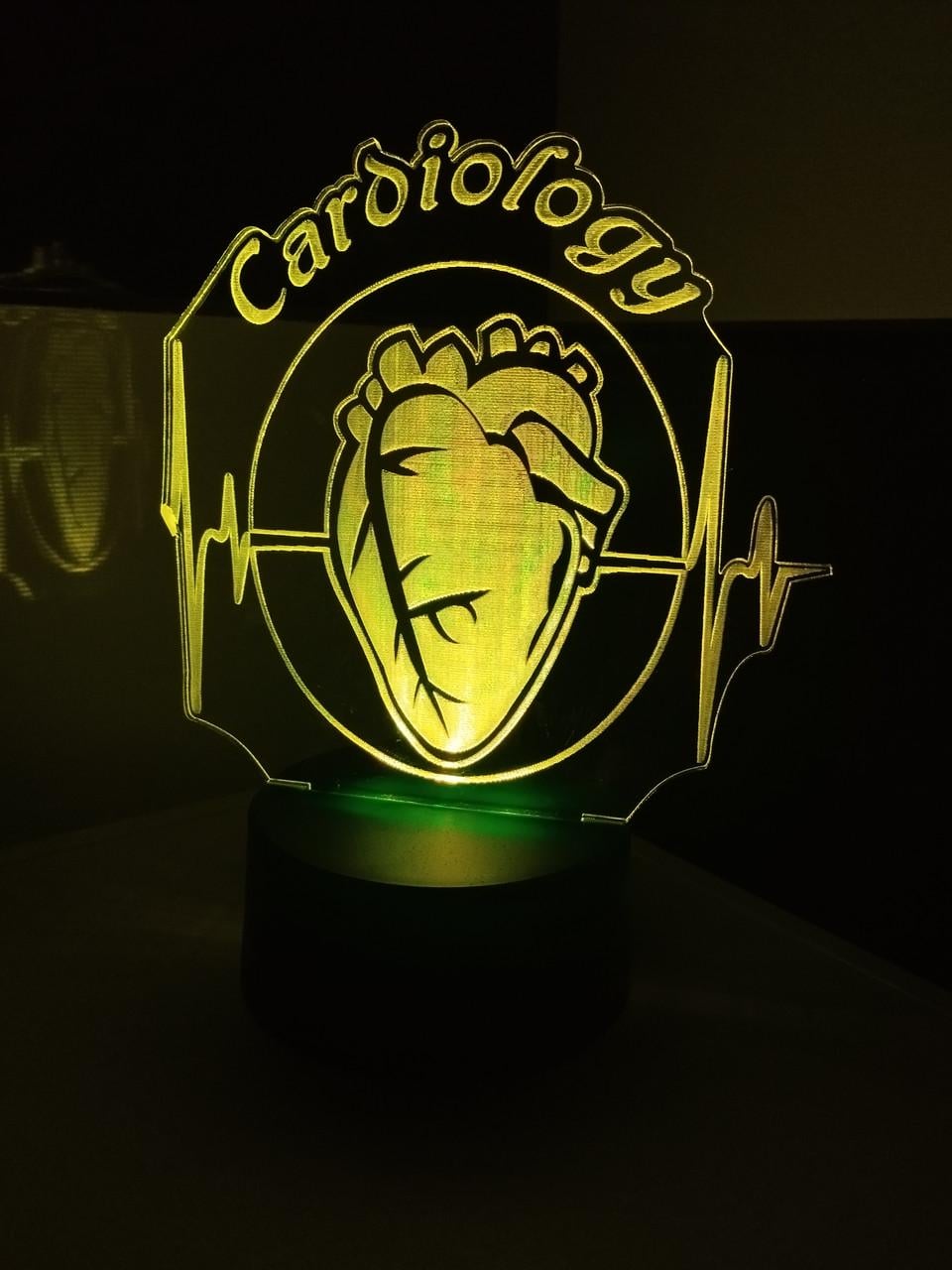 3D-ночник Кардиология сердце человека несколько подсветок/батарейка/220V (2680466578)