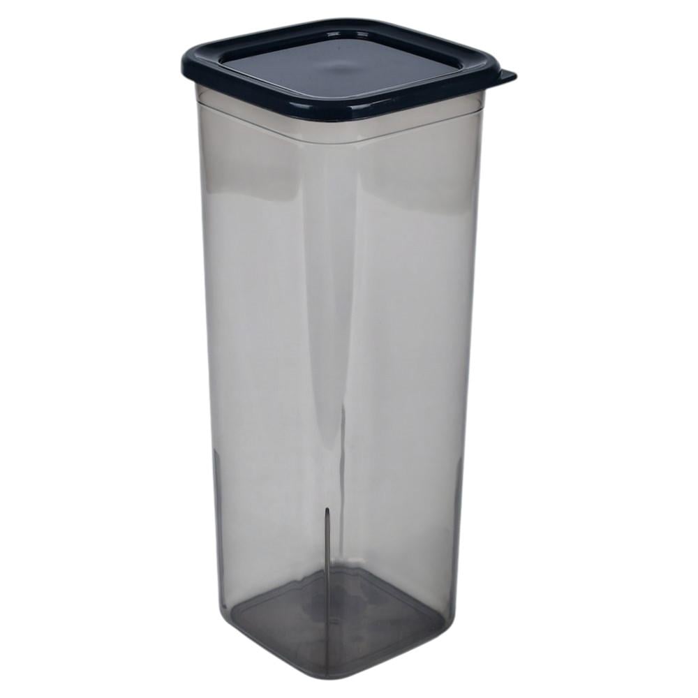 Контейнер пищевой с крышкой Мокко PB 833 пластиковый 2,2 л 11х11х26,5 см Темно-серый (PB 833)