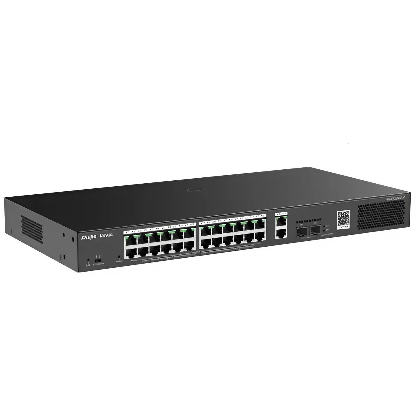 Коммутатор Ethernet Ruijie RG-ES228GS-P 28 PoE управляемый 56 Gbps Черный (30067343)