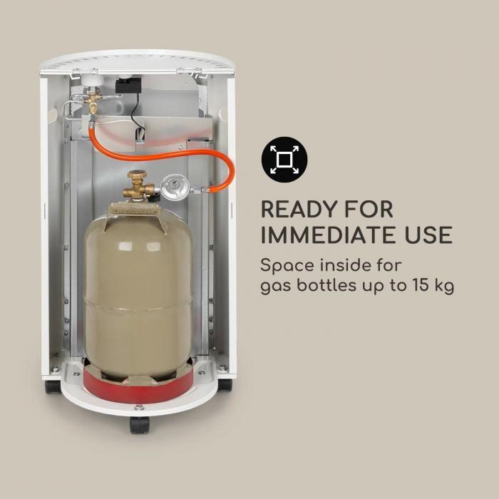 Газовый обогреватель Blumfeldt Bonaparte Fire Белый (10035030) - фото 3 Газовый обогреватель Blumfeldt Bonaparte Fire Белый (10035030) - фото 3