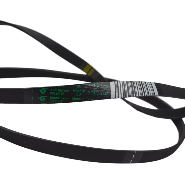 Ремінь Hutchinson 1195 H7 EL для пральної машини Чорний (remn006) - фото 3 Ремінь Hutchinson 1195 H7 EL для пральної машини Чорний (remn006) - фото 3