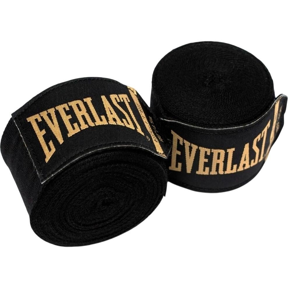 Бинты боксерские Everlast ELITE HANDWRAPS P00003323 457,2 см Черный (55377)