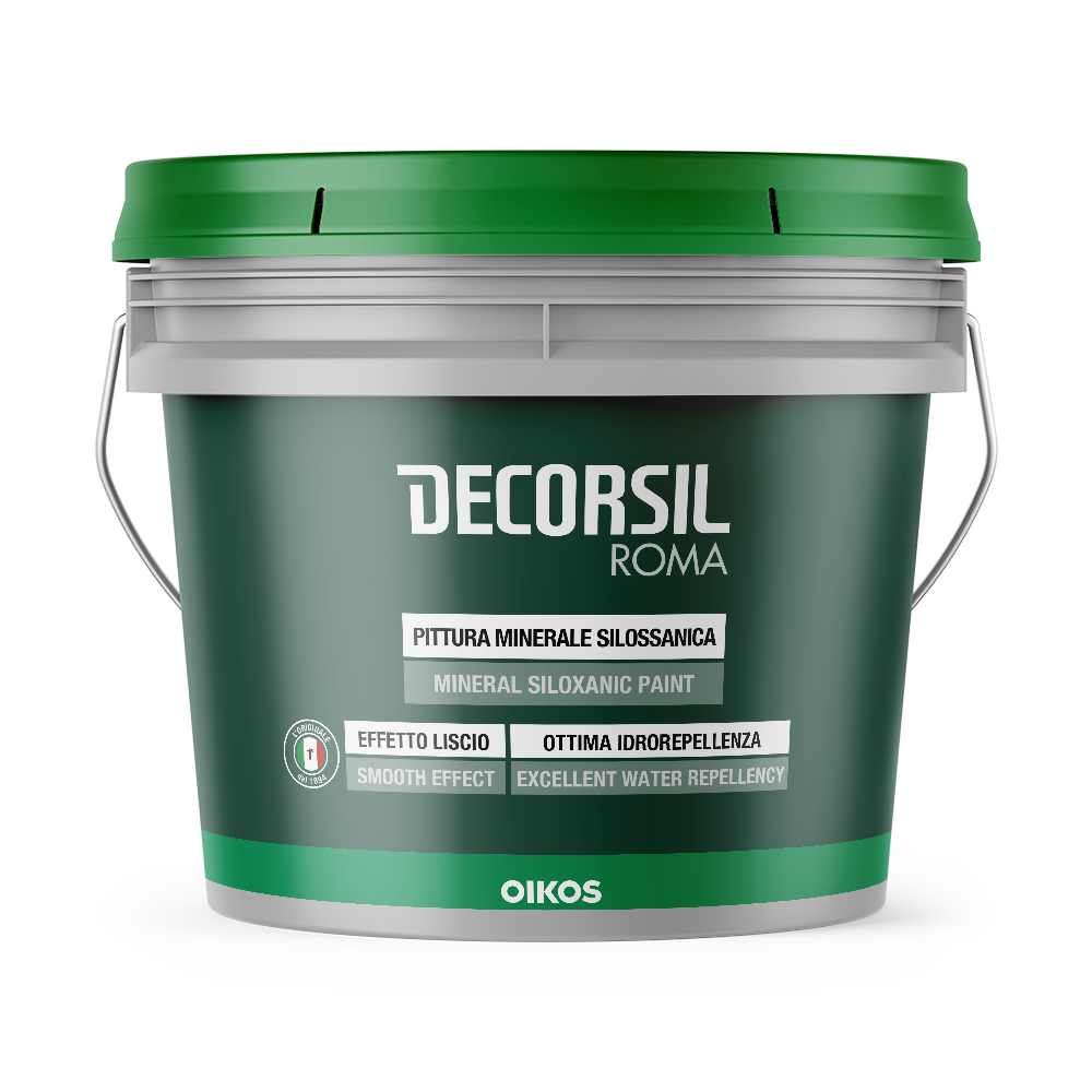 Фарба для фасадів силоксанова Oikos DECORSIL ROMA 14 л (2493479362)