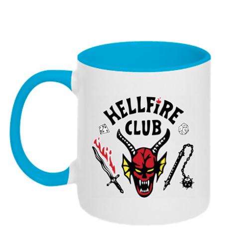 Чашка двухцветная Hellfire club 320 мл Белый с голубым (11179726-33-168811)