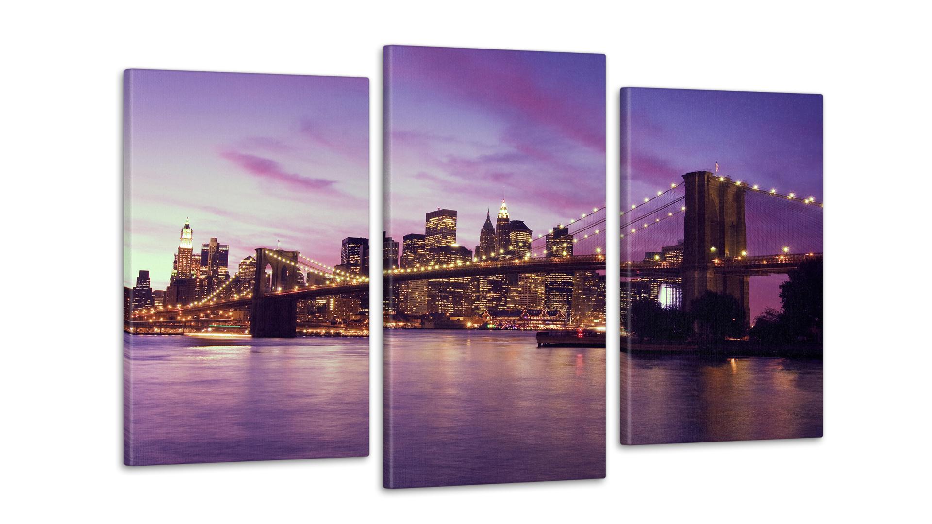 Модульная картина Город 53x100 см (Art-38_3)