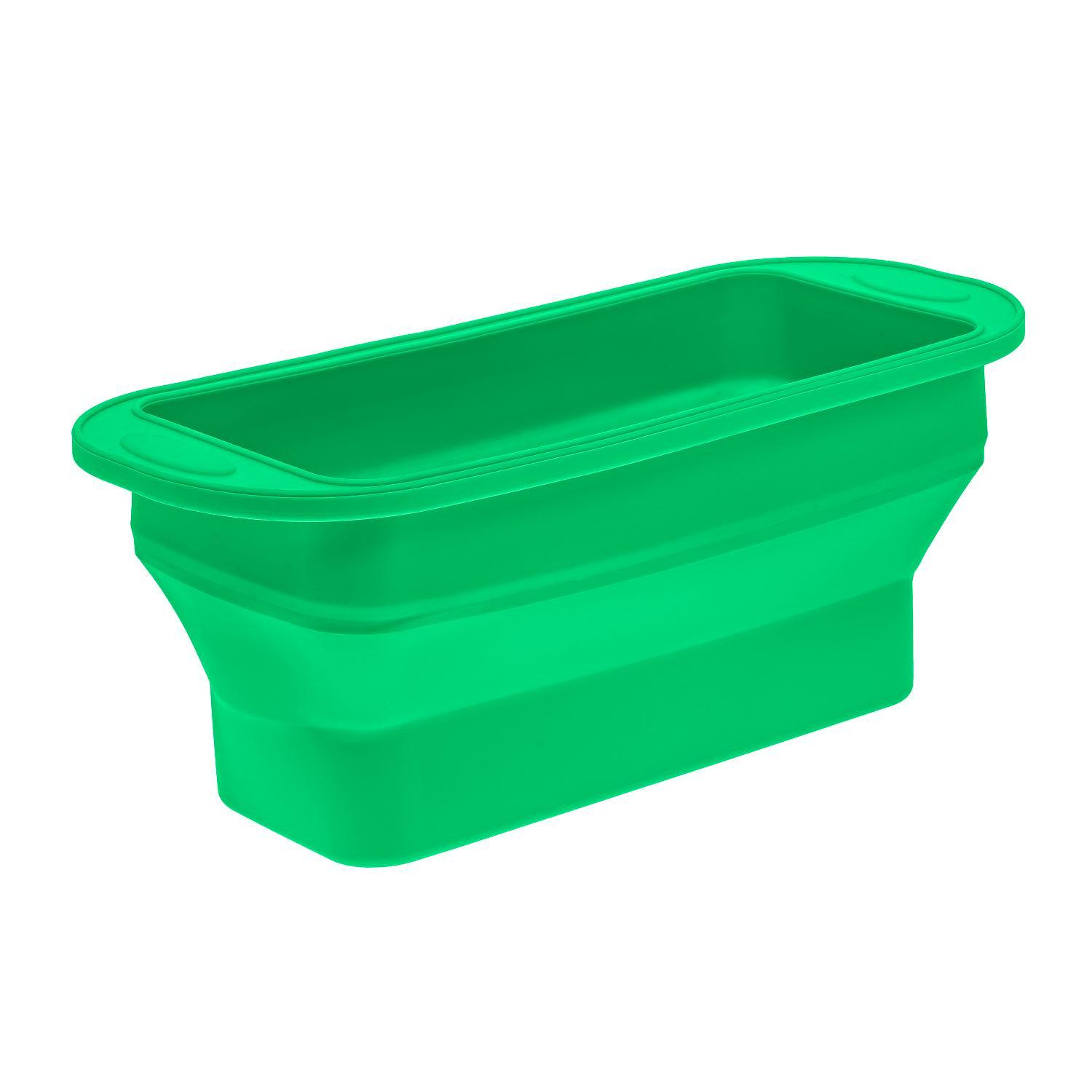 Форма для выпекания хлеба силиконовая 29,5х12,3х11 см Зеленый (87148) - фото 5 Форма для выпекания хлеба силиконовая 29,5х12,3х11 см Зеленый (87148) - фото 5