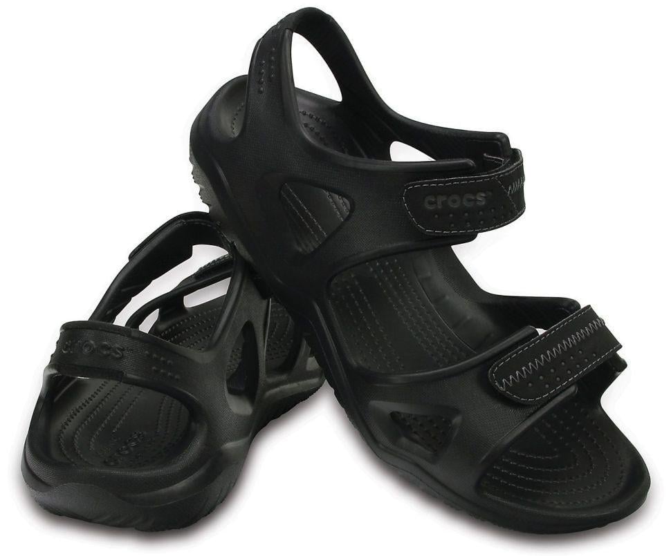 Сандалії чоловічі Crocs Swiftwater River Sandals Black/Black р. 45-46 Чорний (24440)