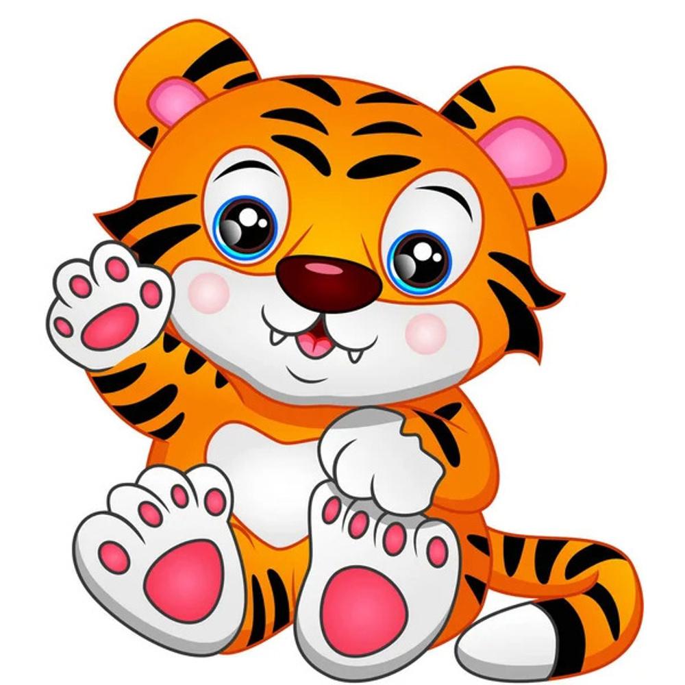 Картина по номерам Strateg Премиум Тигрица с лаком и уровнем 30х30 см (ES196)