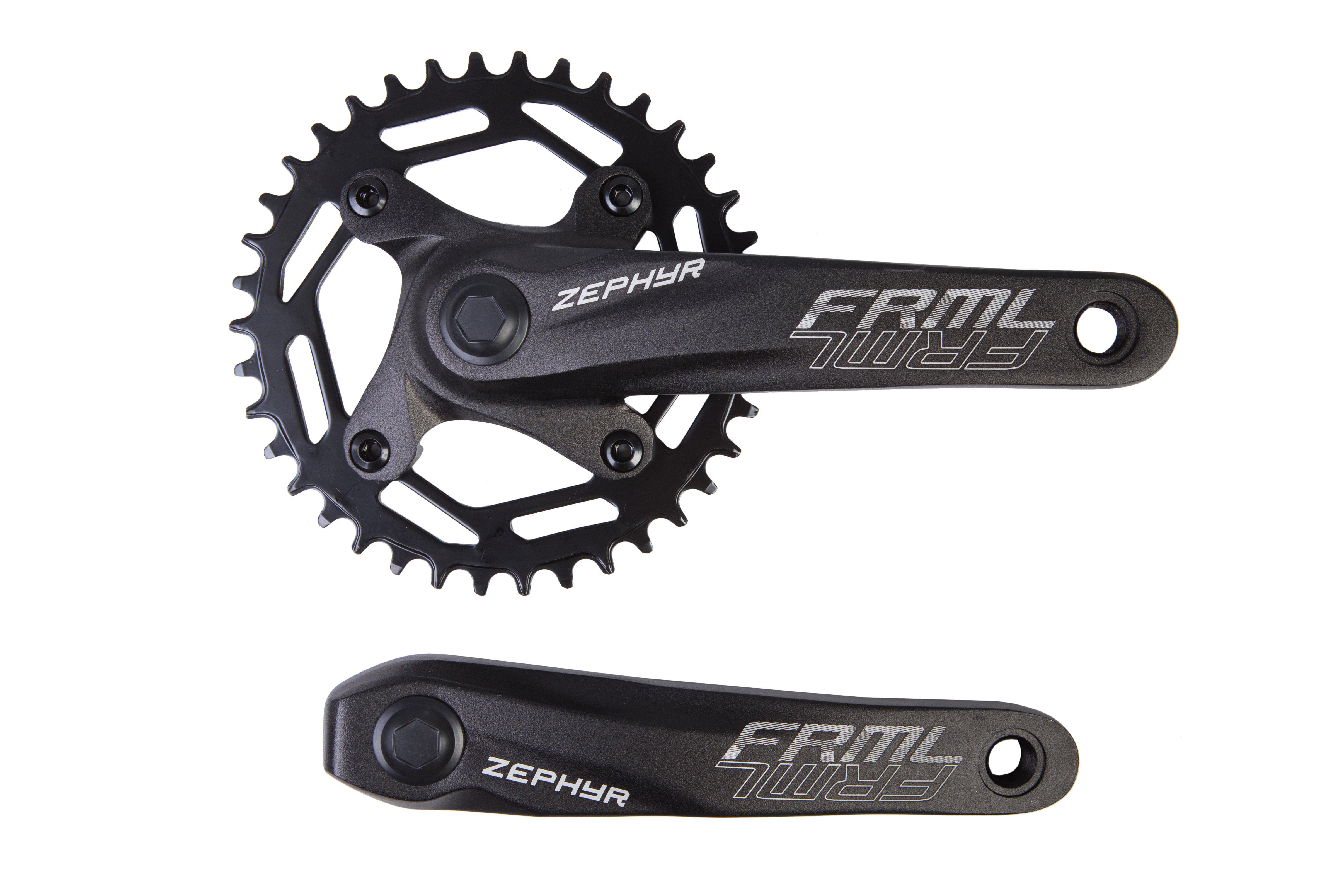 Шатун велосипедний HX-A024 HX 170 мм 38T 3/32" AL під квадрат Чорний (CHW-338)