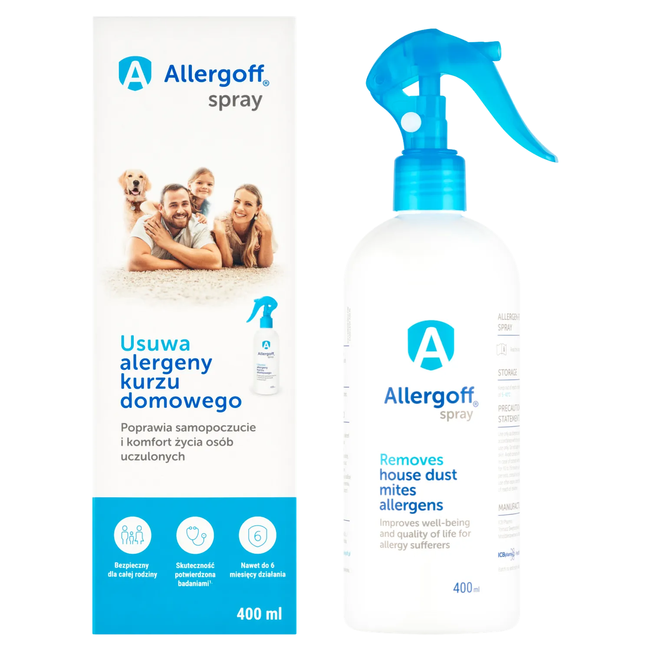 Спрей-акарицид от клещей домашней пыли Allergoff 400 мл (6833782) Спрей-акарицид от клещей домашней пыли Allergoff 400 мл (6833782)