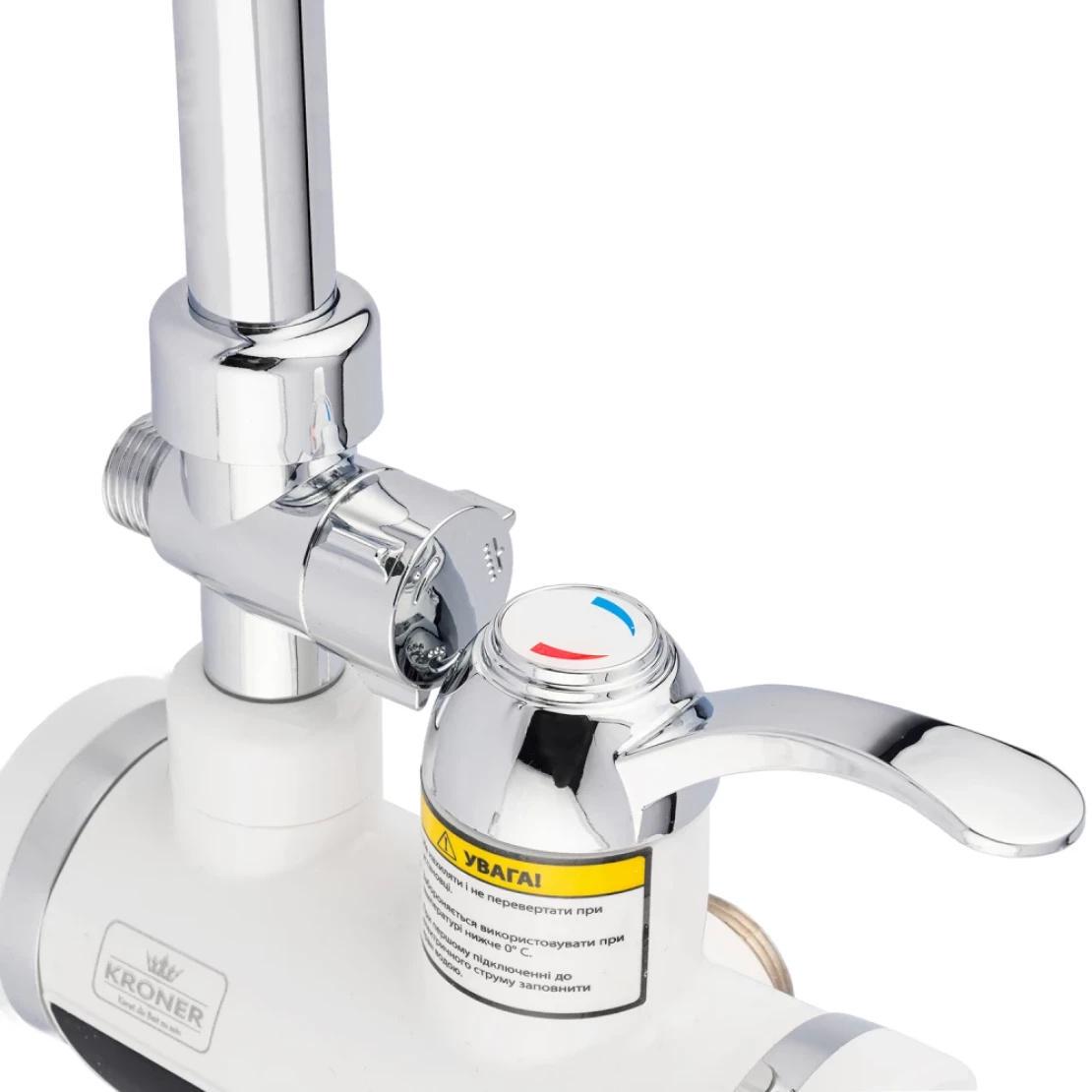 Проточный водонагреватель Kroner KRM Volt CW191WMDS с дисплеем (CV023249) - фото 3 Проточный водонагреватель Kroner KRM Volt CW191WMDS с дисплеем (CV023249) - фото 3