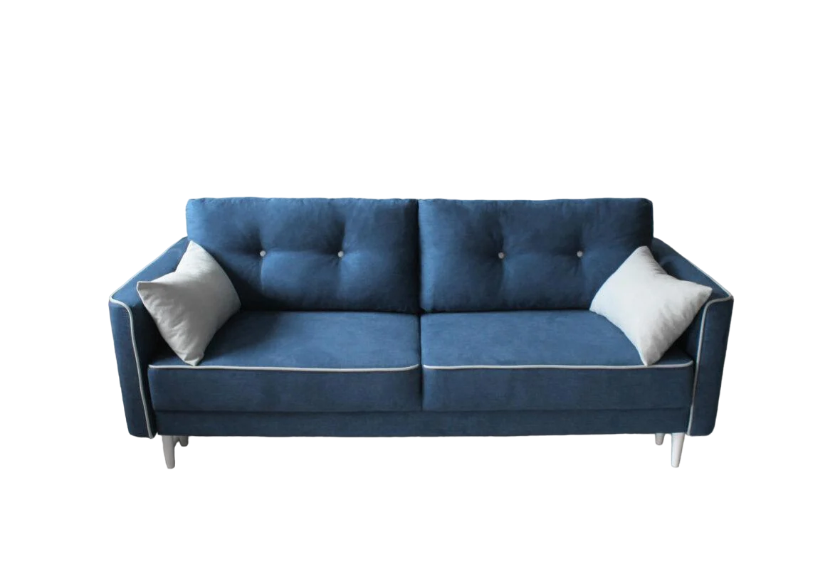 Диван раскладной Шик Галичина Купер ортопедический Синий