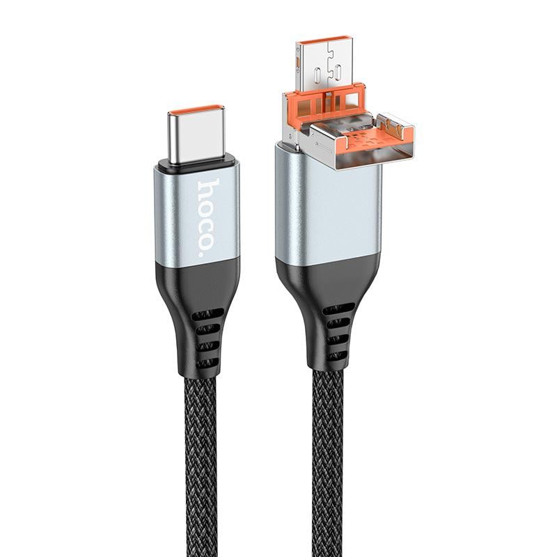Кабель Hoco U128 Type-c to Type-c charging data Cable USB 2в1 60 W 1,2 м (595991)
