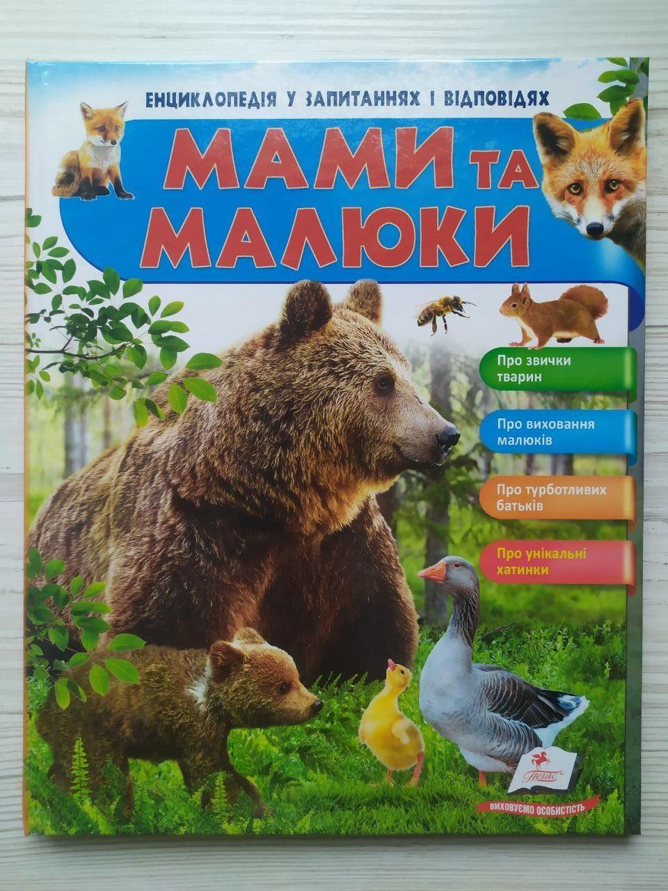 Дитяча книга Пегас Мами та малюки. Енциклопедія у запитаннях та відповідях. Медвідь