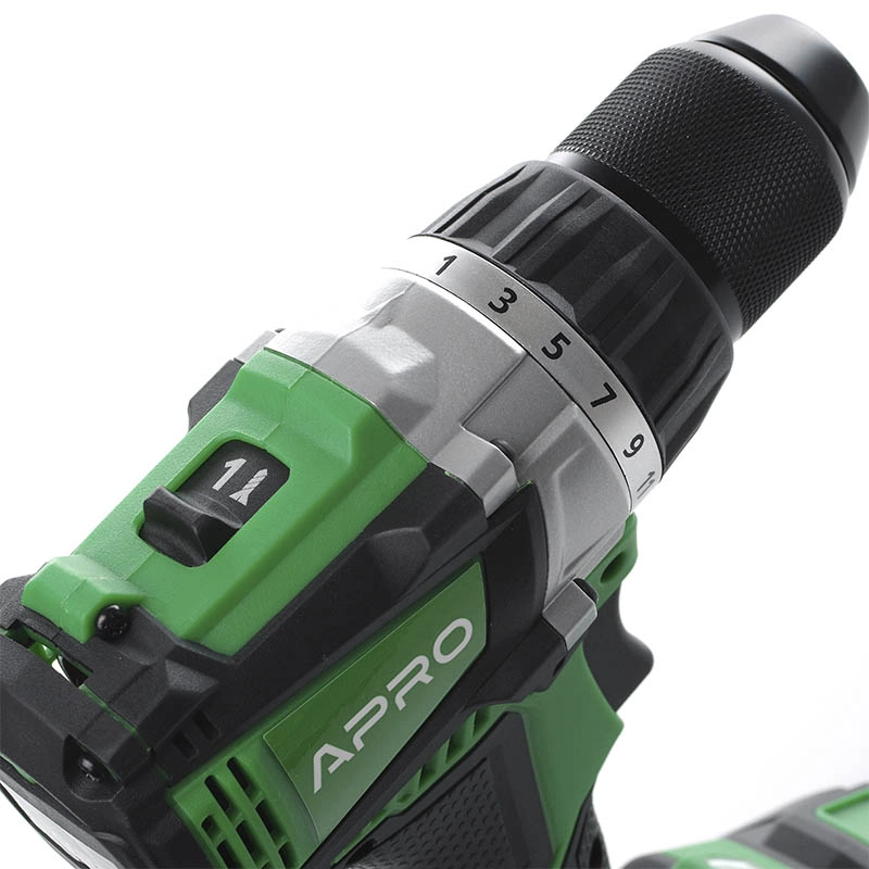 Дрель-шуруповерт Apro бесщеточный 20 В 2 А 20DB 2 АКБ/ЗУ/кейс (895033) - фото 5