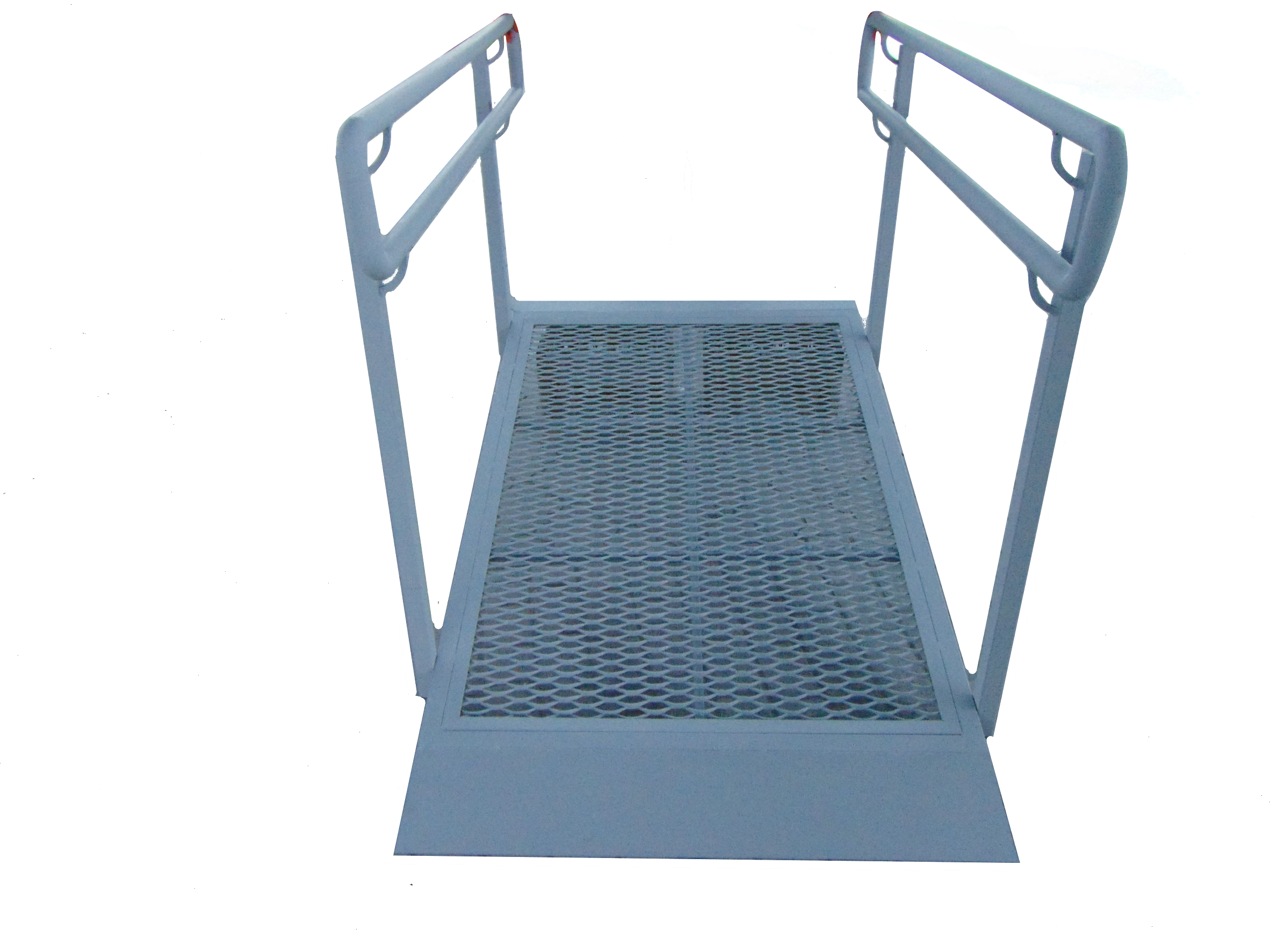 Пандус металевий з поручнями ПВЛ лист для дитячих колясок та інвалідних візків (Ле-105-6)
