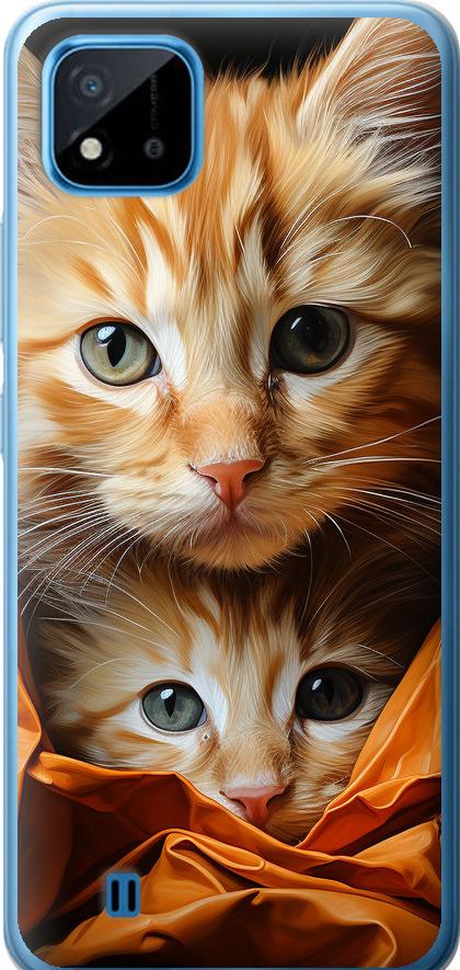Чехол на Realme C20A Котики 2 (5664t-2416-42517)