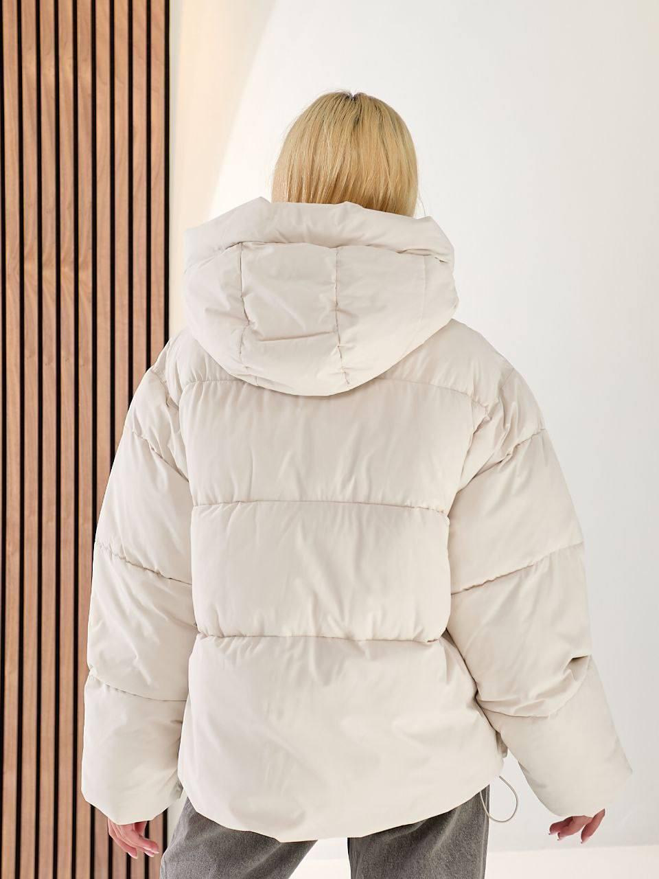 Куртка женская зимняя до -30°С XL-XXL Молочный (OV-8157ML-XL-XXL) - фото 4 Куртка женская зимняя до -30°С XL-XXL Молочный (OV-8157ML-XL-XXL) - фото 4