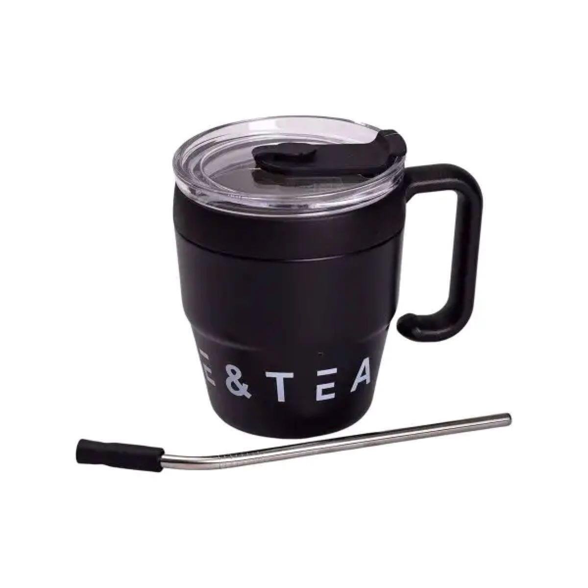 Термокухоль Coffee&Tea з трубочкою Чорний (5482) - фото 9 Термокухоль Coffee&Tea з трубочкою Чорний (5482) - фото 9