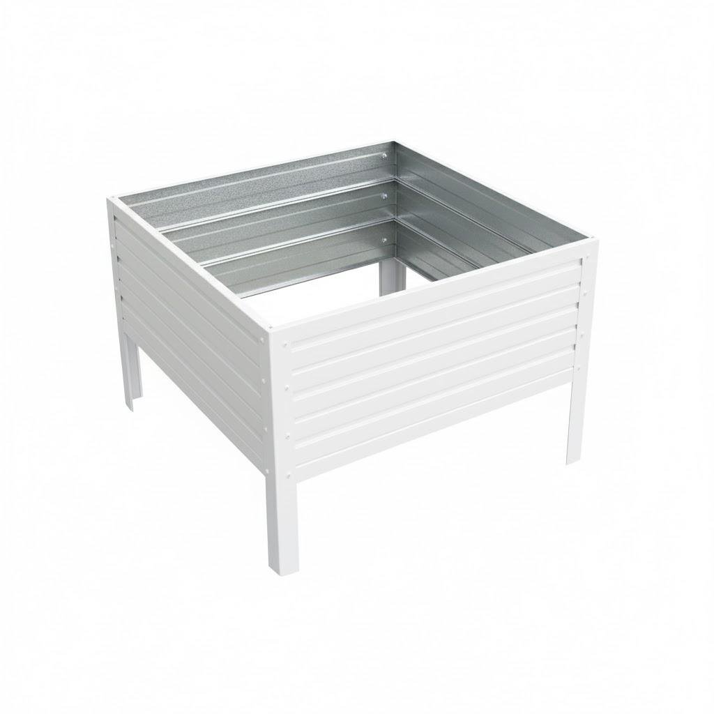 Грядка оцинкована SIMBUD 0,7х0,7х0,3 м RAL9003мат (30770384)