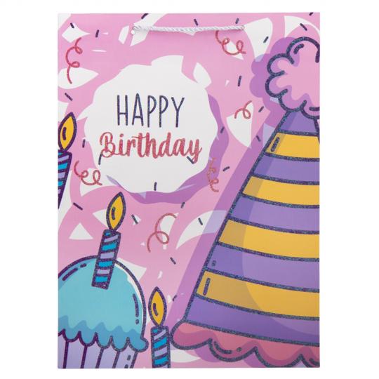 Подарочный пакет Elisey Яркий праздник 31х42 см 4 шт. Разноцветный (9100-008)